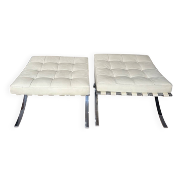 Pair of Barcelona Ottomans Knoll edition