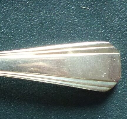 12 small silver-plated metal spoons Cristofle