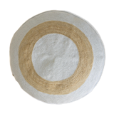 Hand-woven floor cushion or ottoman