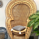 Emmanuelle vintage rattan armchair