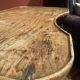 Antique 18th Century Italian Rustic Baroque Wooden Side Table with Turned Legs