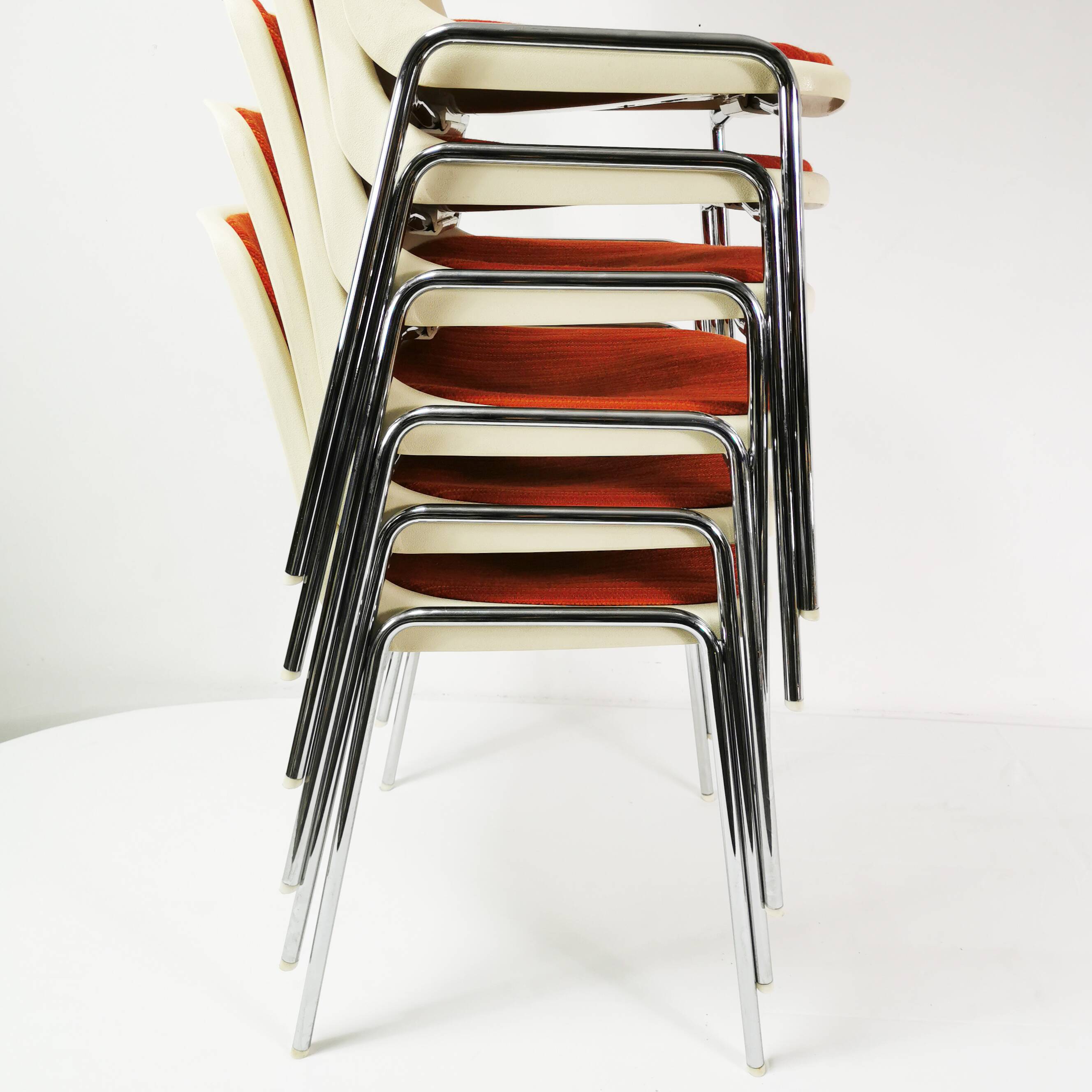 Set of Space Age chairs, Mauser, Germany, 1970s