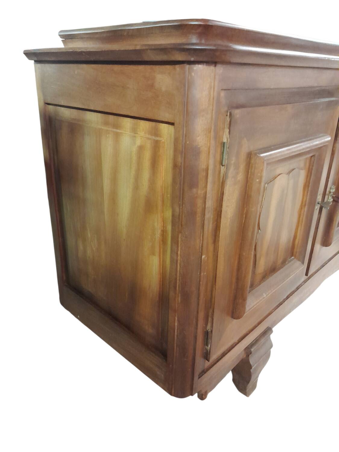 Art Deco Solid Wood Sideboard – Sapele Mahogany – High Quality and Storage