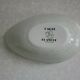 Set of 6 French Vintage Decorated Avocado Serving Dishes By Carte Blanche
