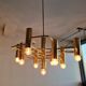 Brass chandelier by Sciolari for Boulanger, Belgium 1970's