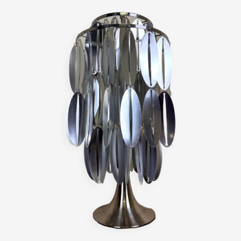 Large designer table lamp with tassels