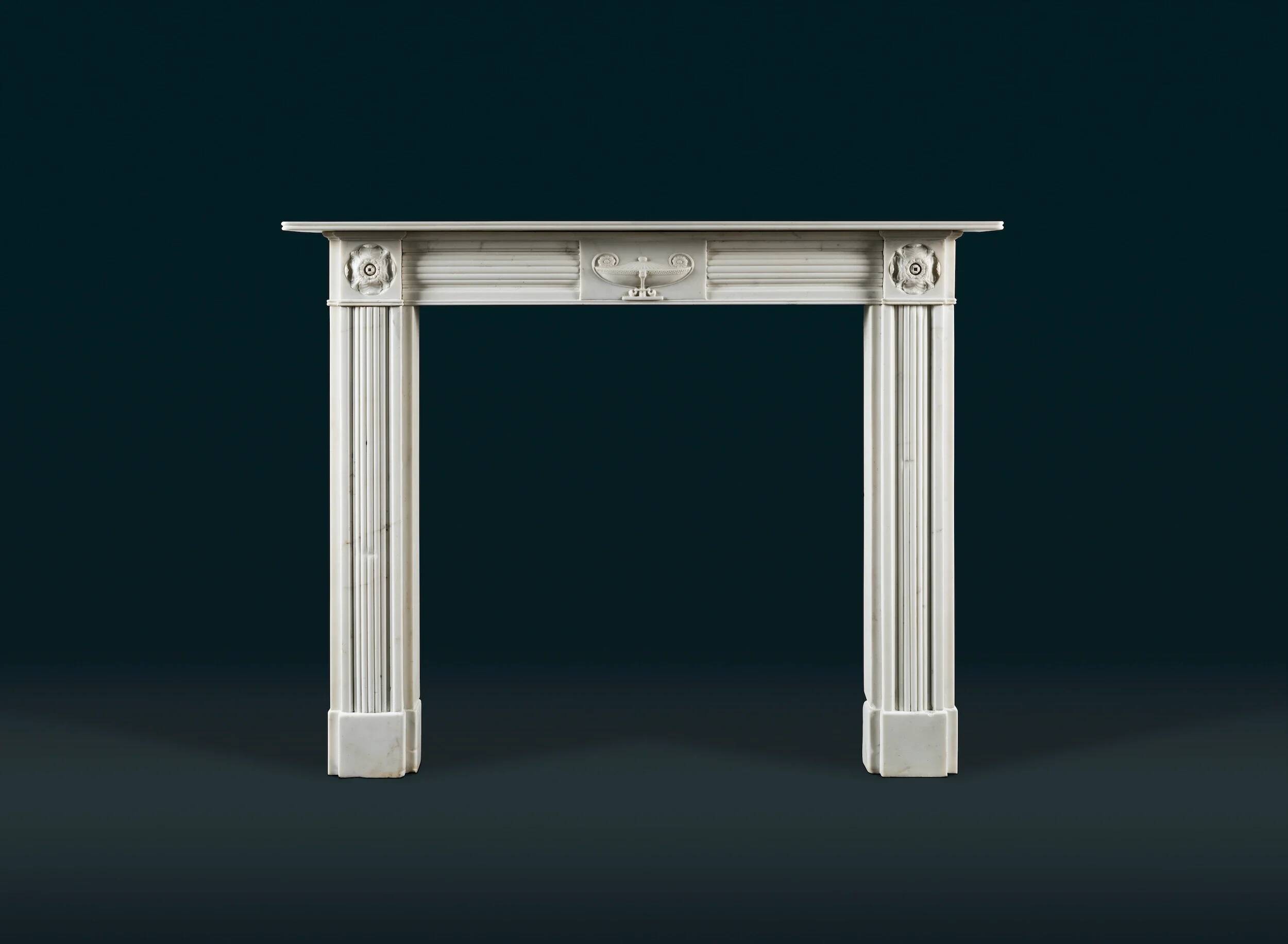 Georgian Statuary Marble Fireplace Surround