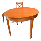 Extendable solid cherry wood dining table