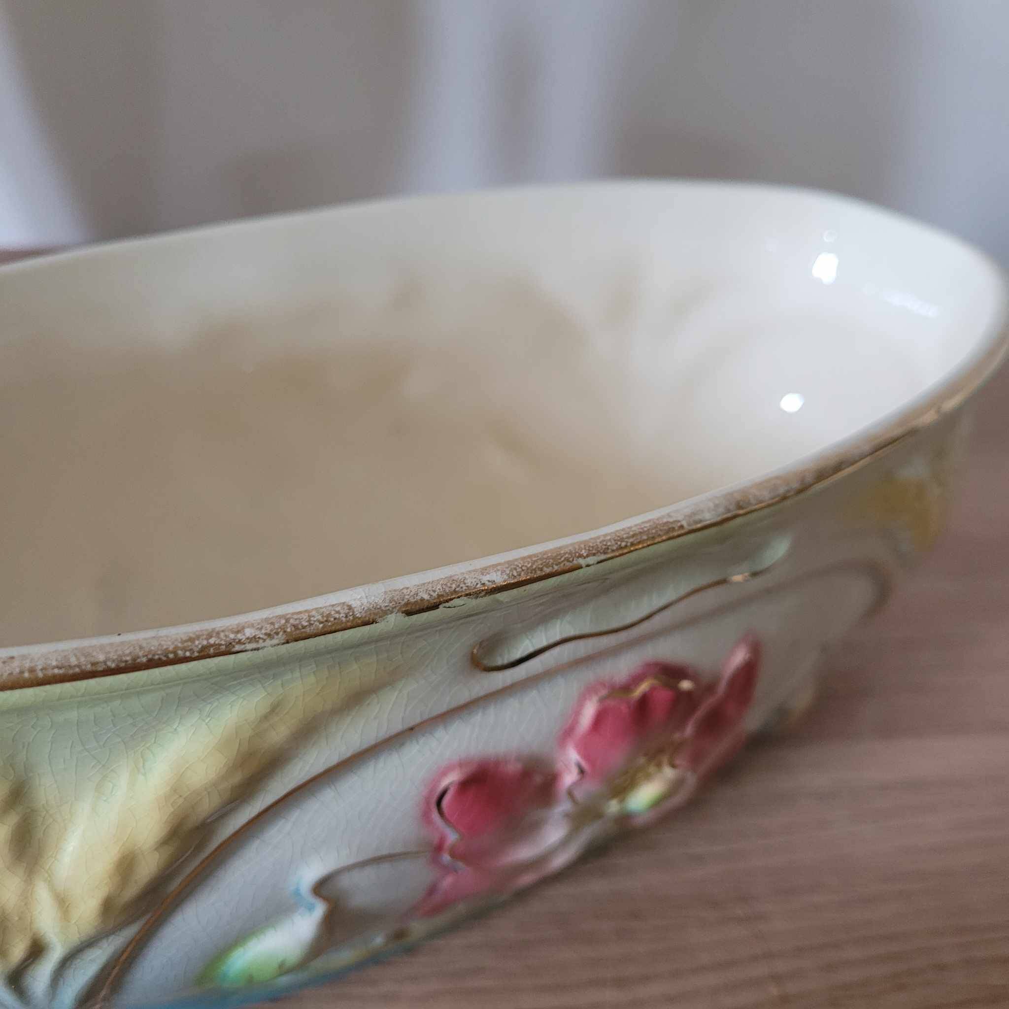 2 vases + Art Nouveau planter signed Gustave de Bruyn