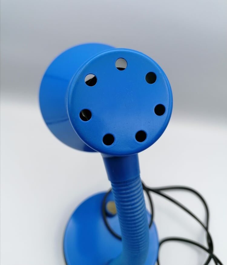 Blue desk lamp