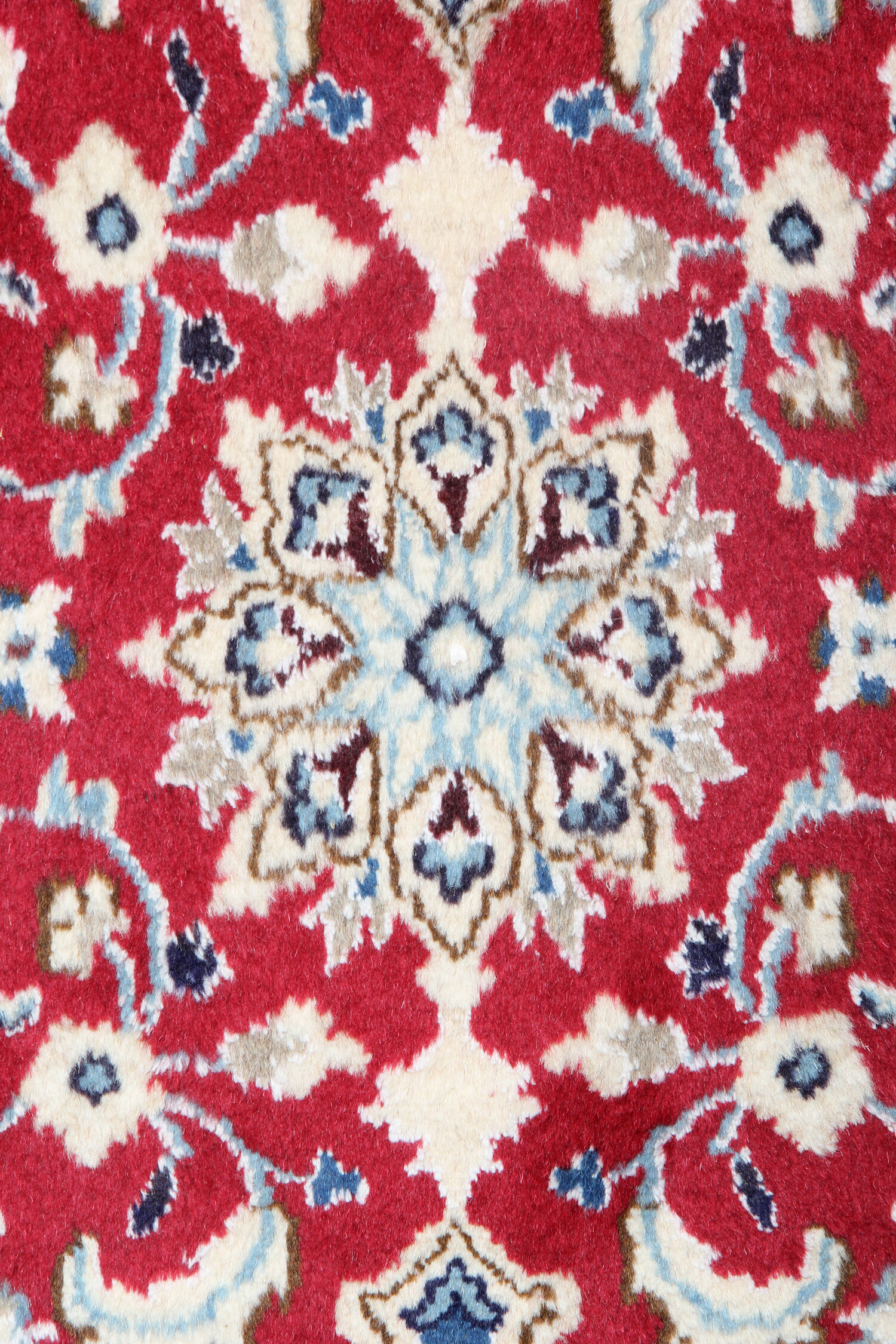 Handmade antique persian nain rug 56x95cm