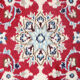 Handmade antique persian nain rug 56x95cm