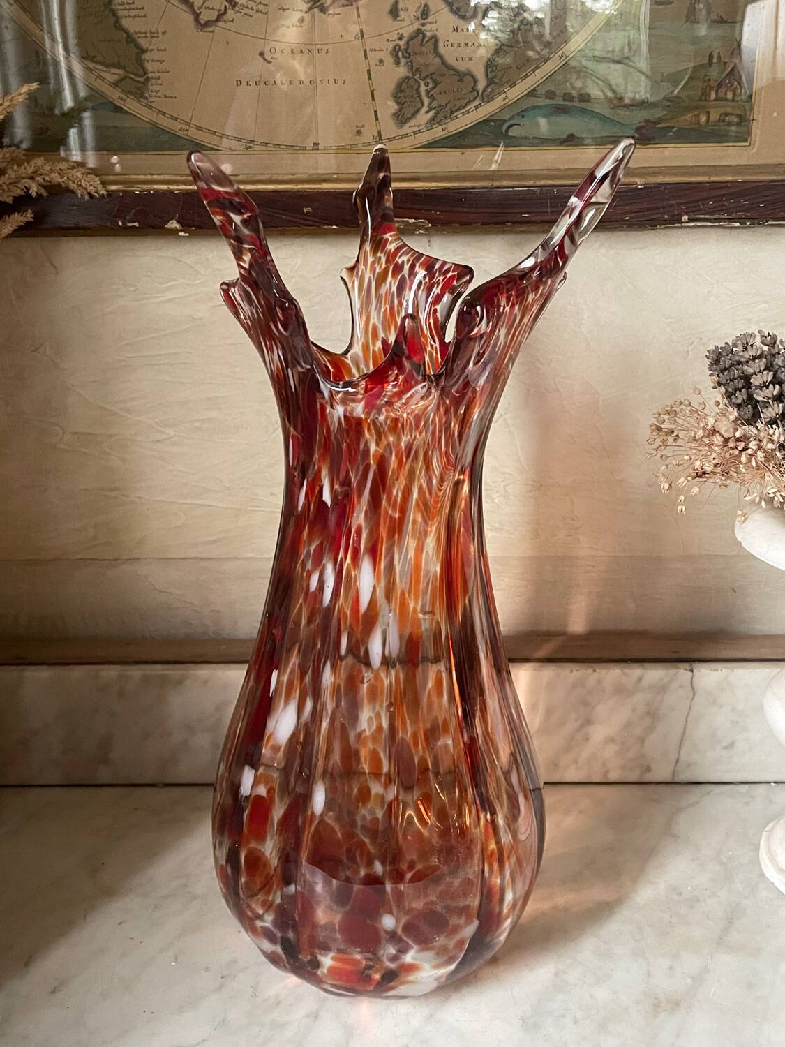 Vintage Murano Tricorn Vase