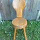 Old brutalist chair deco mountain solid wood vintage