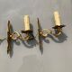 Brass wall lights candle holder
