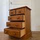 Mini vintage solid pine chest of drawers