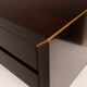 Pair of African rosewood and brass bedside tables for Fratelli Turri