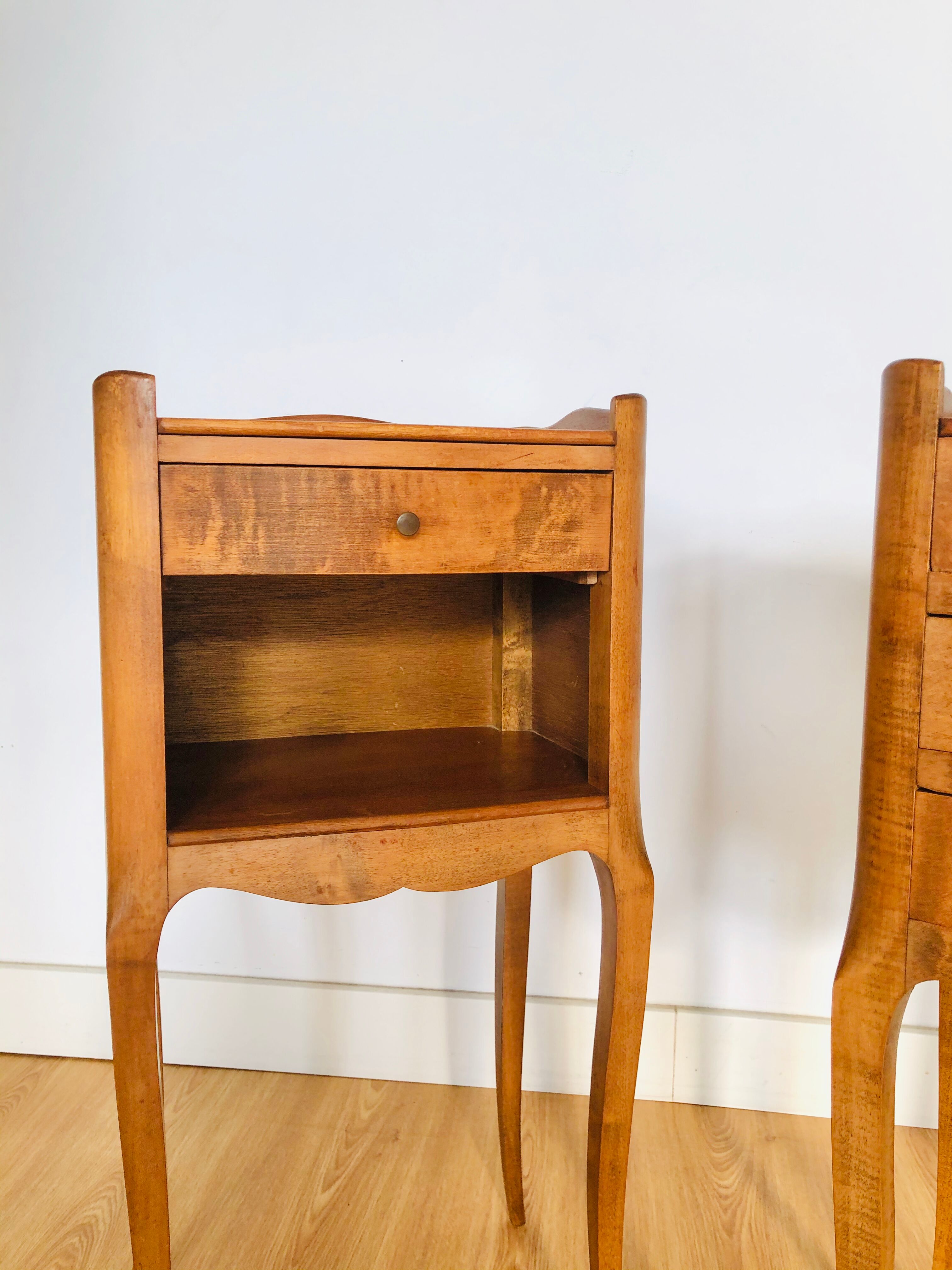 Pair of bedside or side tables Louis XV