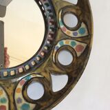 Ceramic mirror from the 1960s 32cm