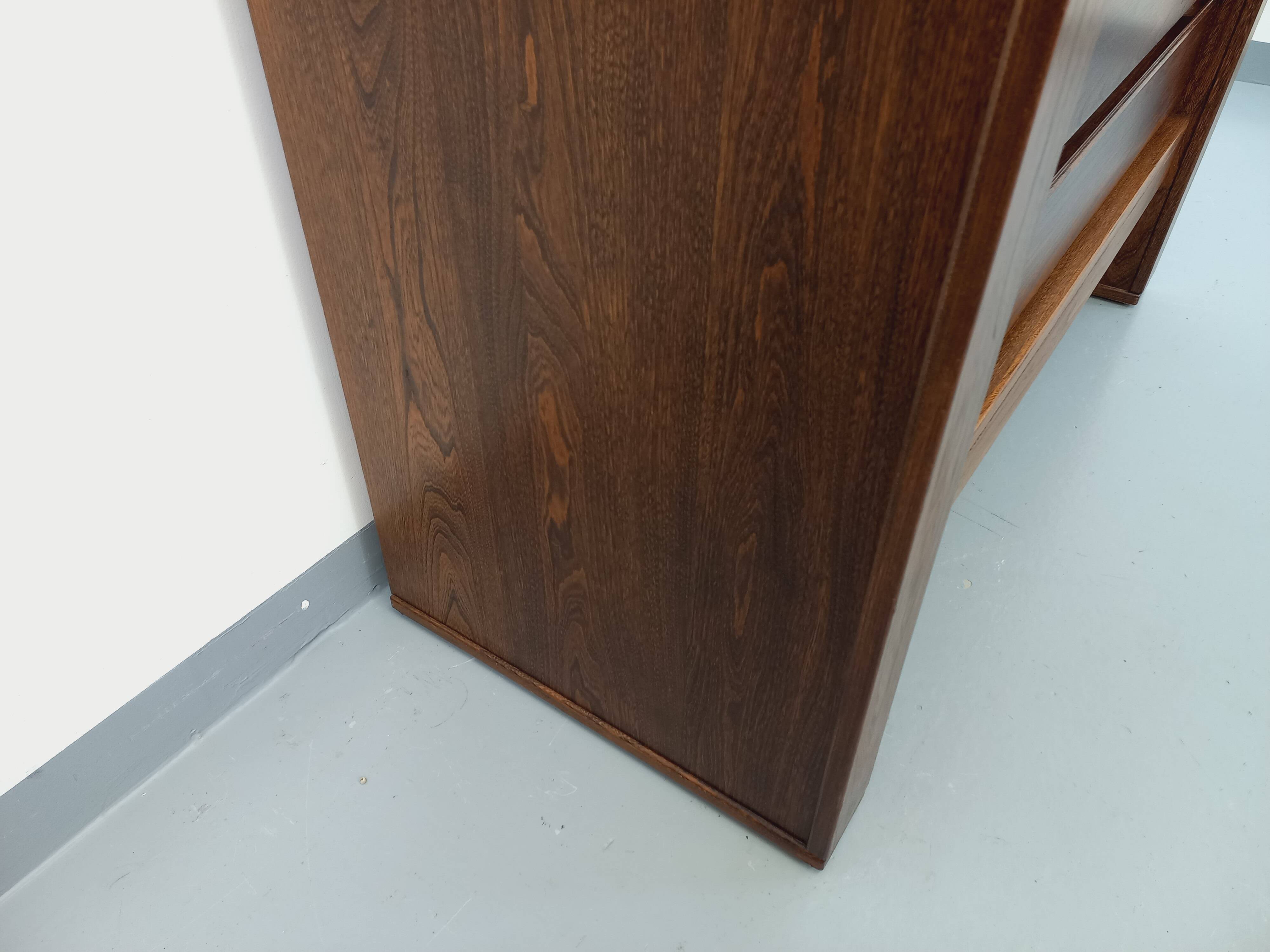 Vintage Maison Regain chest of drawers in solid elm from the 80s