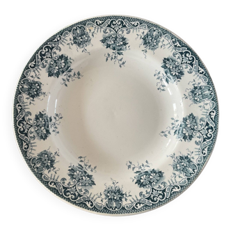 Assiette plate Saint-Amand et hamage, modèle Jane