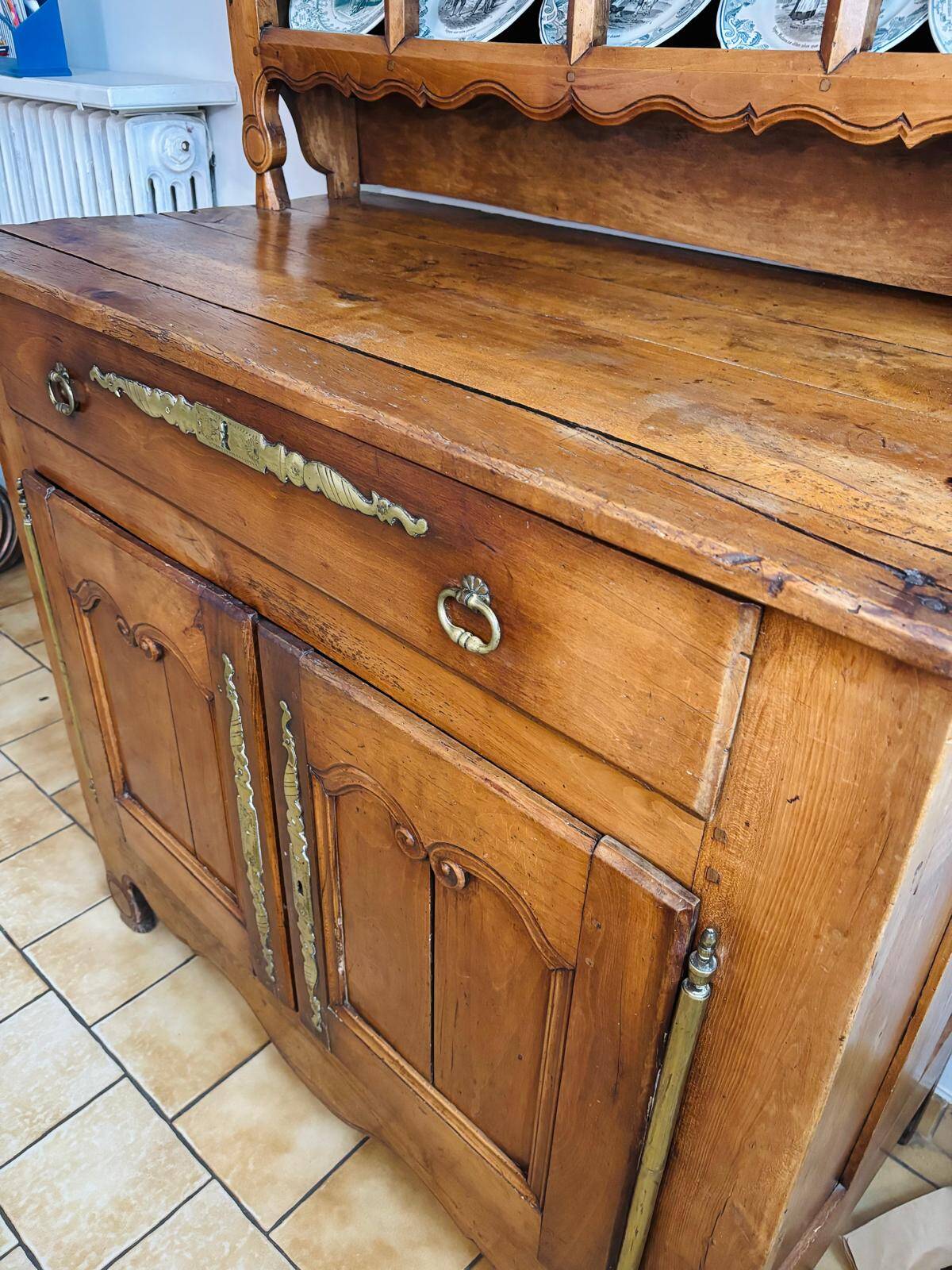 Breton china cabinet