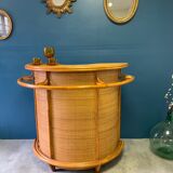 Vintage rattan bar