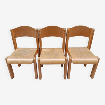 3 chaises enfant