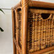 Commode rotin casiers