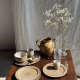 Set of 12 Niderville stoneware dessert plates