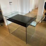 Artelano glass & wood desk