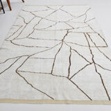 6x9 scandinavian beige hemp rug 192x275cm