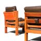 Ensemble Salon Pierre Chapo - Canapé S32 & Fauteuil S15 - Orme & Cuir Brun