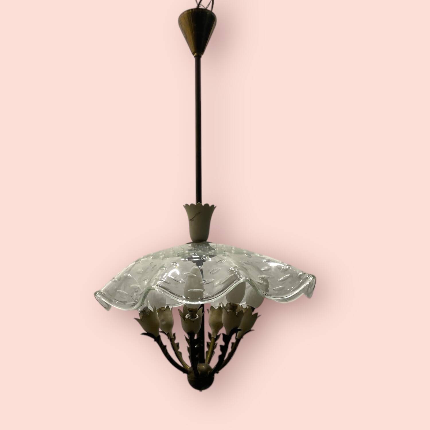 1950’s Murano Glass Light Pendant