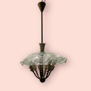 Suspension en verre de Murano des années 1950