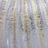 Vintage glass and brass ceiling lamp