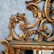 mirror Louis XV- Regency a pare closed in gilded wood around 1850-1880   166x93cm