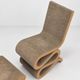 Chaise Wiggle Easy Edges avec tabouret par Frank Gehry pour Vitra