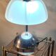 Italian lamp 1960 70 aluminum and opaline 40x30