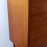 Teak Dresser with 5 drawers Norway, 1960s.
