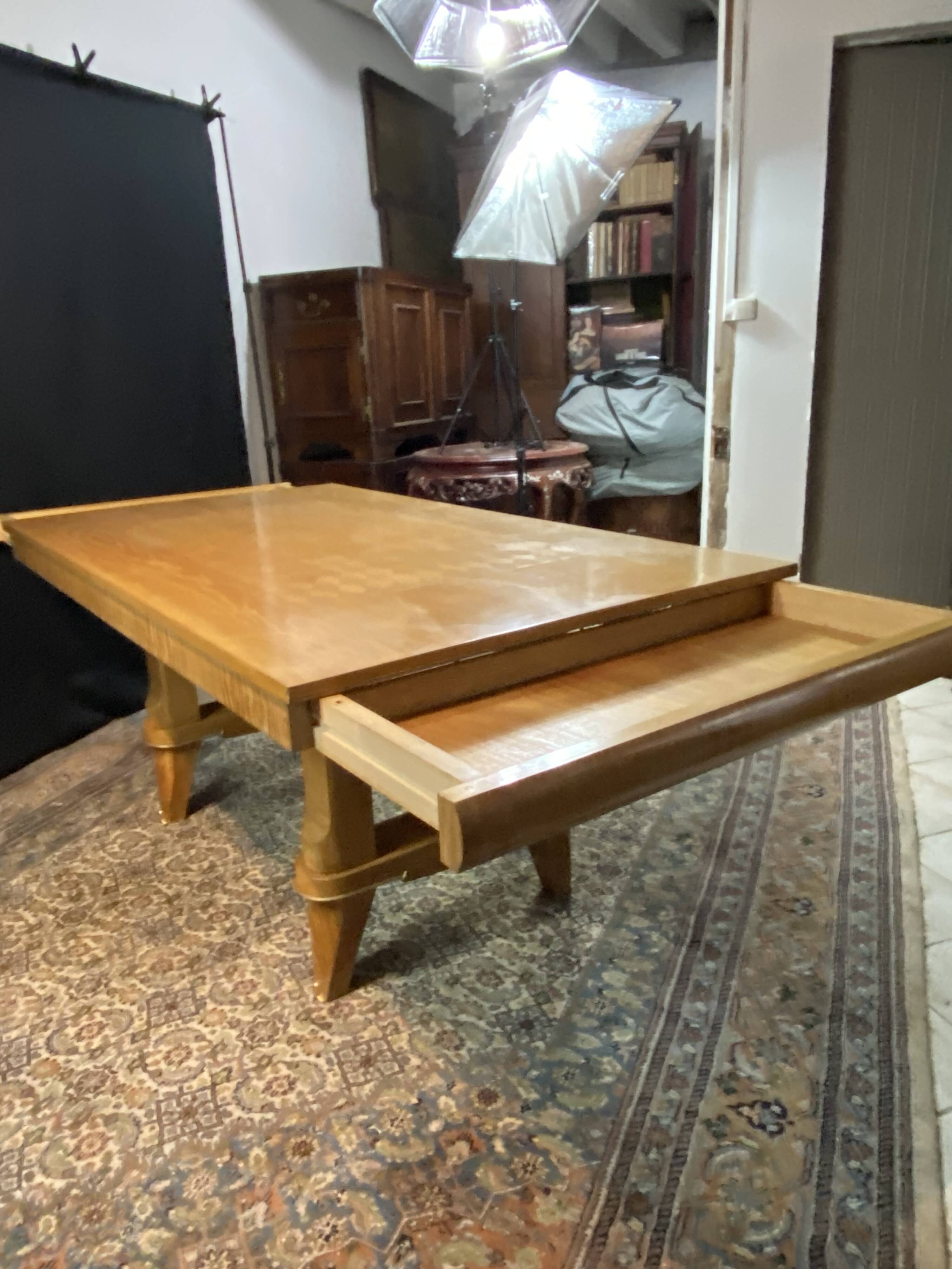 Dining table with two drawers, Vintage design 1955-1965