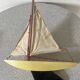 English basin sailboat bowman in wood, 50s-60s