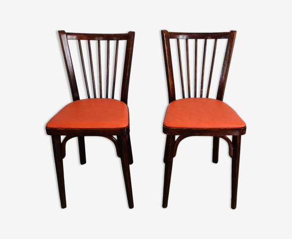Paire de chaises Baumann n°12 années 50