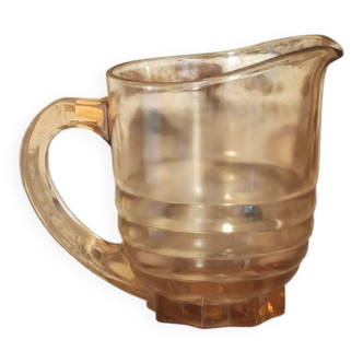 Pink glass jug
