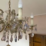 Venetian crystal chandelier Marie-Thérèse old rococo vintage French chandelier Louis XV 1970-80s