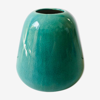 Vase turquoise céramique