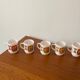 5 coffee cups Mobil 1972 designer Jean-Charles Meunier Editor Arcopal