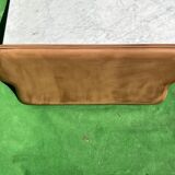 Leather and travertine coffee table, Switzerland 1970s