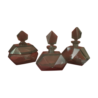 Set of 3 old vials