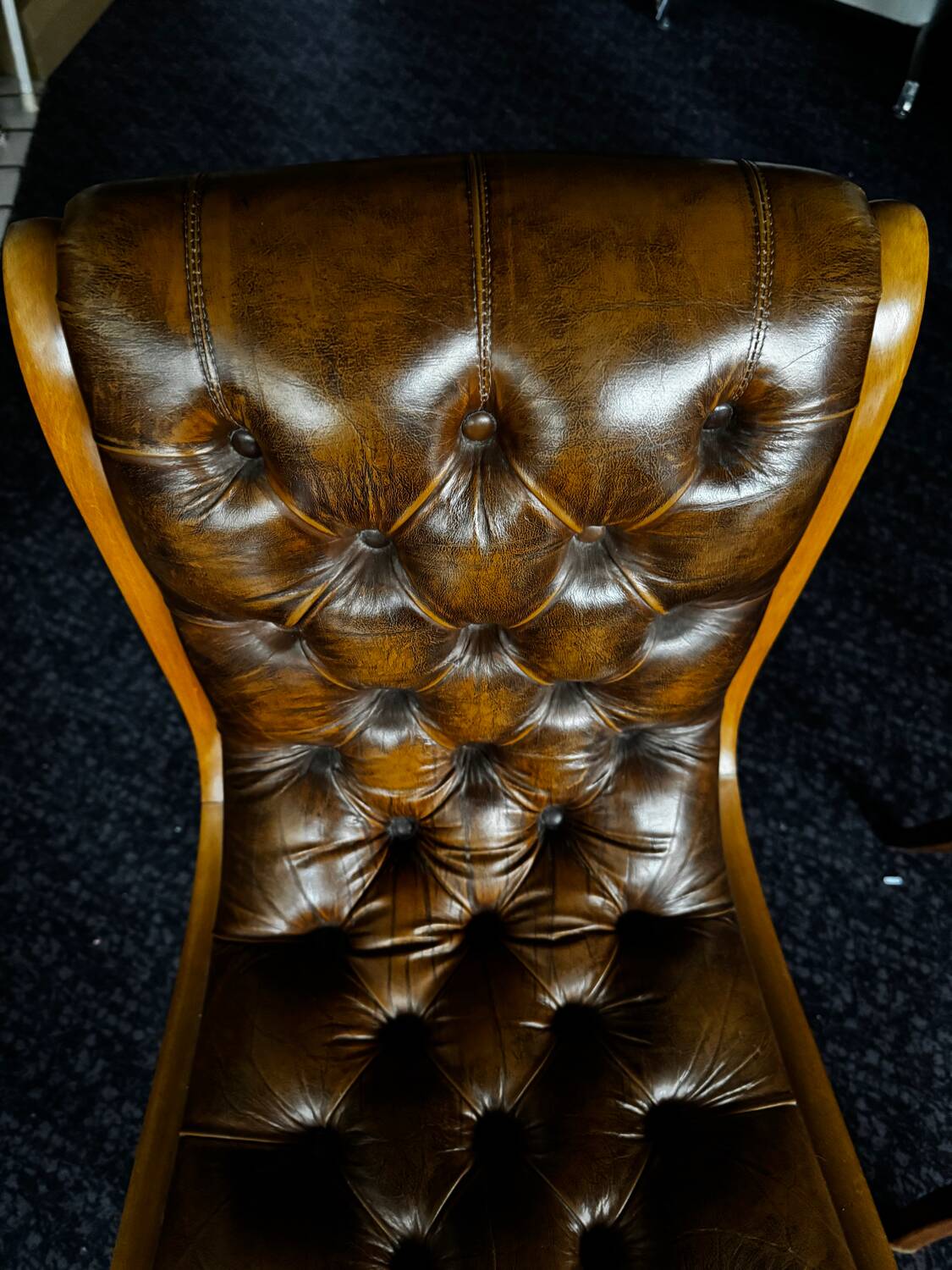 2 English Chesterfield chairs